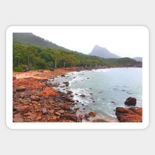 Stormy Rocky Shore Sticker